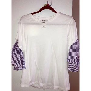 Flutter sleeve t-shirt